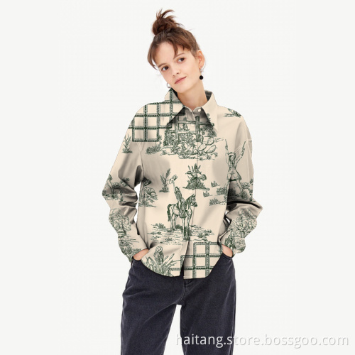 High-class Digital Printing Fabric Woven Garments Classic